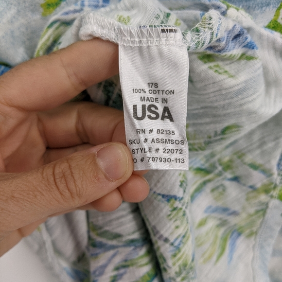 Fresh Produce Palm Tree Tropical Tee Shirt Top USA - Picture 7 of 8